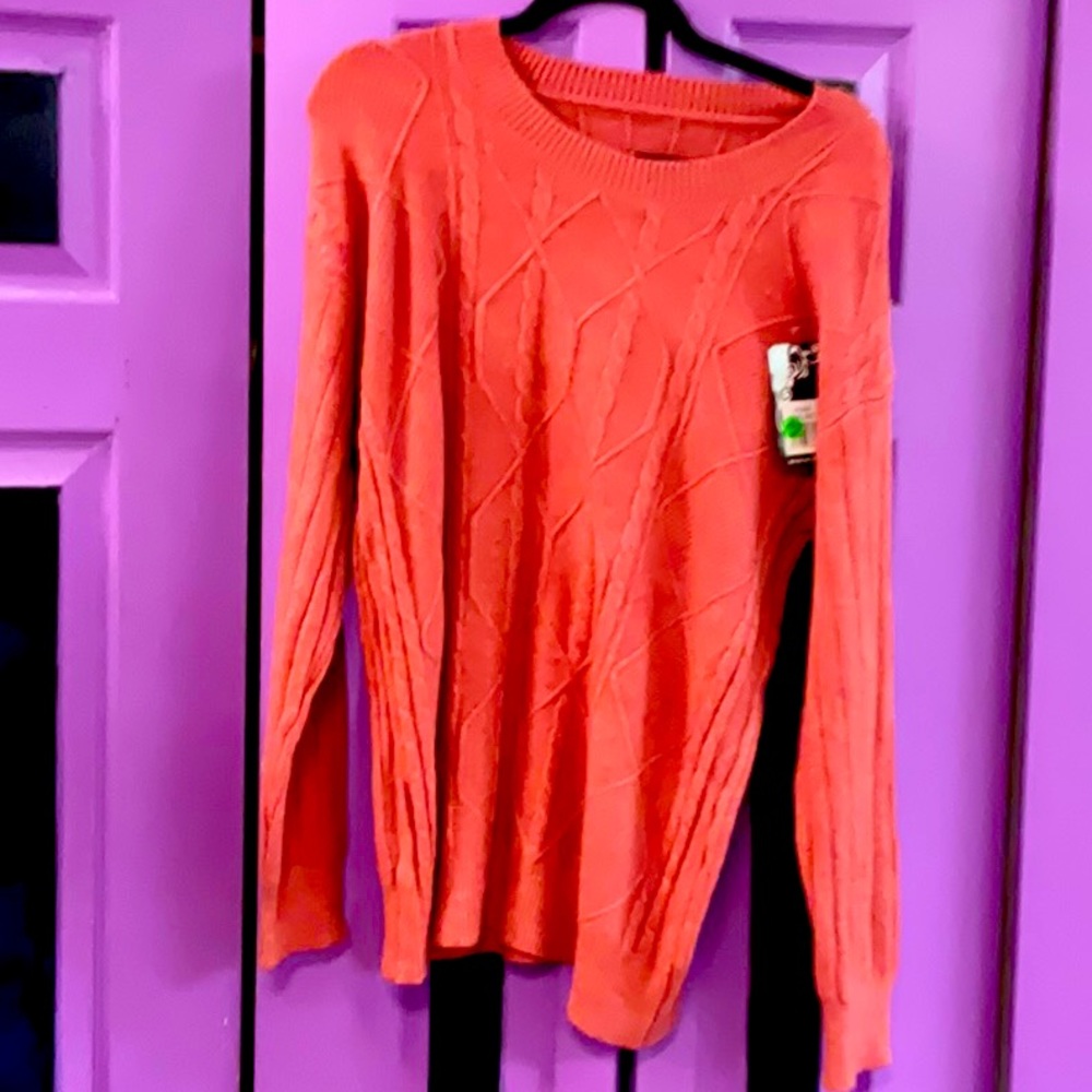 Gm woman’s sweater size one size dusty rose